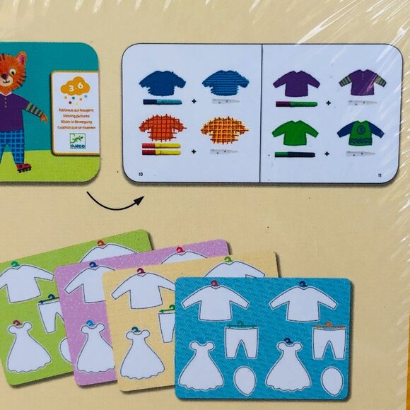 New Sealed Djeco Handcraft Magic Marker Felt-tips - Elliot and Zoe's clothes - Picture 10 of 13